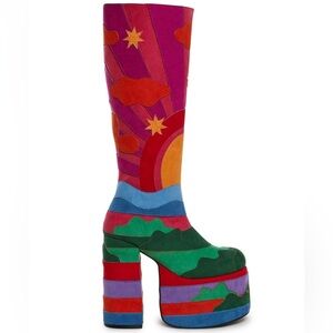 Dolls Kill GOOD DAY SUNSHINE PLATFORM BOOTS